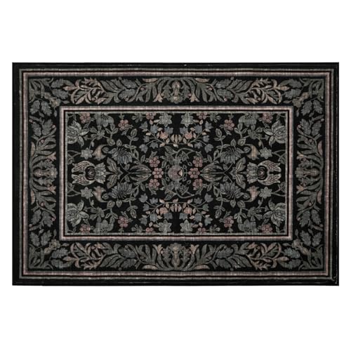 GarveeHome Small Area Rugs 2x3 Non Slip Washable Entryway Rug, Black - color: Black, size: 2' x 3' (Rectangular)