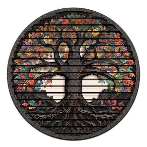 Tree Of Life, Carved Wood Wall Art, 3D Wall Decor, Home Decor, Housewarming Gift, Wall Hangings, Round Wall Art, Wooden Wall Decor,Home Art, Home Decor - color: Evergreen, size: 27"L x 27"W