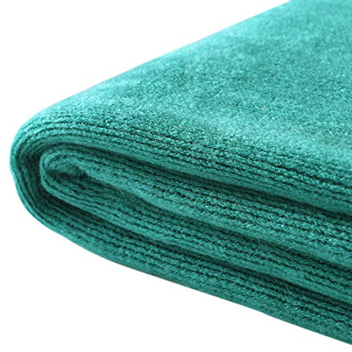 Homiest Teal Knitted Throw Blanket with Fringe, 50x60 Inch - color: Teal, size: 50" x 60"