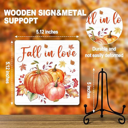 DETIHO Fall Decorations for Home, Thanksgiving Gift Centerpieces for Tables - style: FALL IN LOVE
