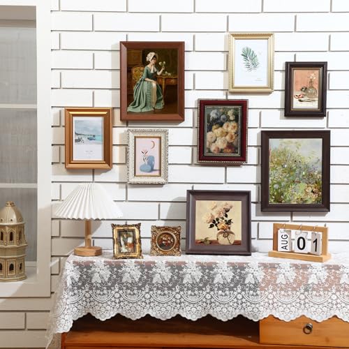 Qunclay 10 Pack Vintage Picture Frames Wall Ornate Antique, Simple Style - style: Simple Style