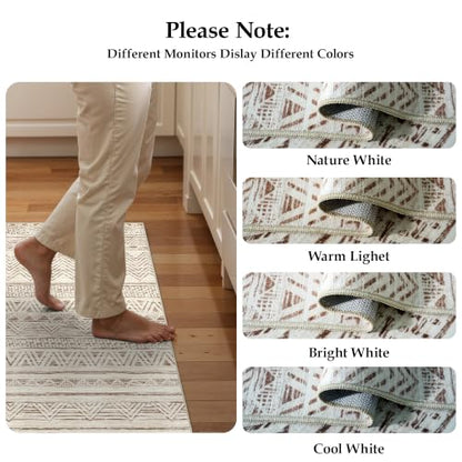 Ksrau 3x3 Square Area Rug Washable: Non Slip Living Room Floor Mat Beige - color: Beige, size: 3' x 3'(square)