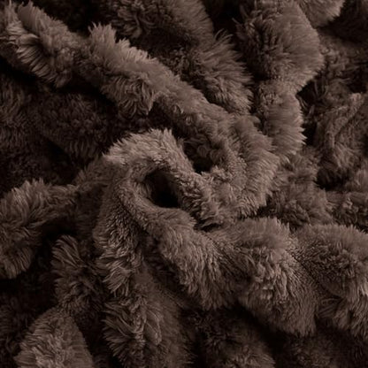 Excervent Big 3D Clouds Stylish Blanket for Bed, 50x70 Inches, Brown - color: Brown-l, size: 50"x70"