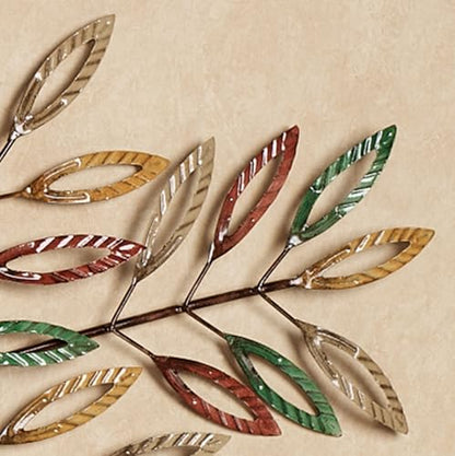 Touch of Class Leafy Tree Metal Wall Art Multi Earth