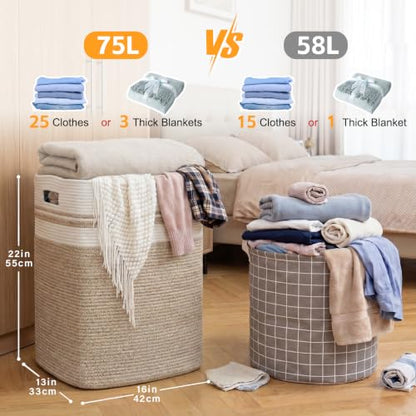 OIAHOMY Laundry Hamper Collapsible Laundry Basket Clothes Organizer Yellow - color: Yellow variegated, size: 16.5*13*22