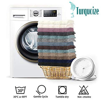 Turquoize Small Bathroom Rug 17x24, Soft Absorbent Chenille Bath Rug, Cream - color: Cream, size: 17" x 24"