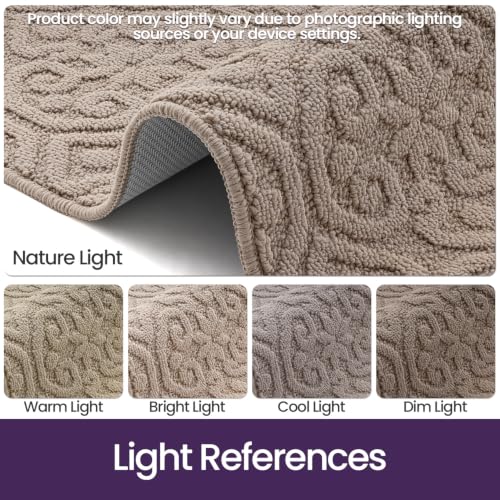 DEXI Hallway Runner Rug Non Slip, 2x6 Washable Runners Carpet, Beige - color: Beige, size: 24" X 72" (Runner)