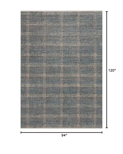 Loloi Angela Rose Ember Blue/Beige 7'-10" x 10' Area Rug - color: Blue / Beige, size: 7'10" x 10' (Rectangular)