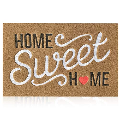 AAZZKANG Brown Doormat Outdoor Indoor Home Sweet Home Welcome Mat - color: Brown, size: 18" x 28" (Rectangular)