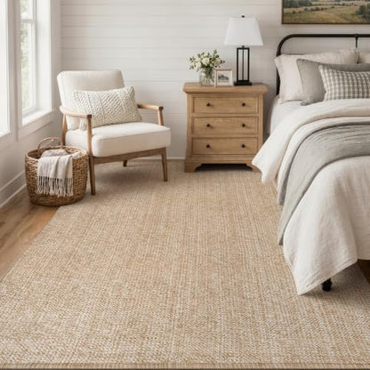 Collive Boho Living Room Area Rugs, 5 X 8 ft Washable Moder Bedroom Rug - color: Tan/Cream, size: 5' x 8' (Rectangular)