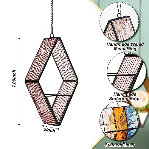 Yaomiao 3 Pcs Hanging Glass Planter, Glass Hanging Terrarium, Vivid Color