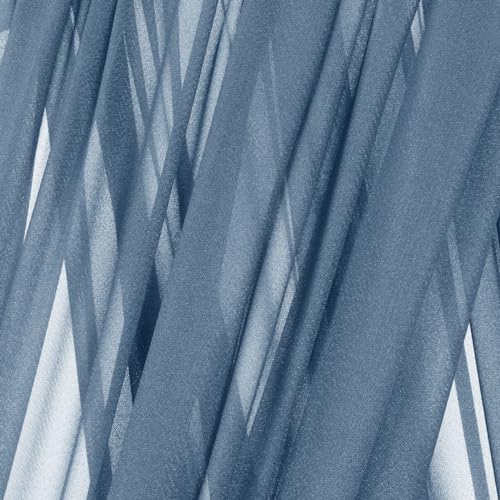 Sheer Gauze Wedding Arch Draping Fabric 29" x 20 FT 2 Panel Dusty Blue - color: Dusty Blue, size: 29"w x 240"l (Pack of 2)