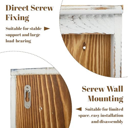 Nisorpa 3 Tier Spice Rack Wall Mount, 19.68 x 3.35 x 21.25 Inches - color: Pine