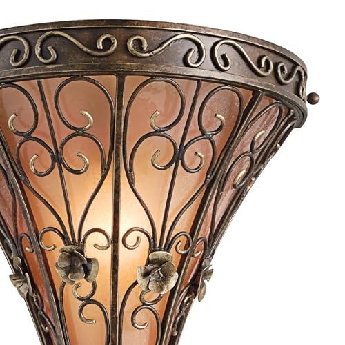 Kichler Marchesa 14.75" 1-Light Wall Sconce Light, Terrene Bronze