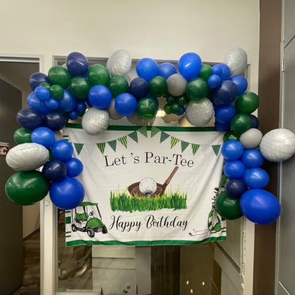 Balloons Green and Navy Blue, 60Pcs 12 Inch Latex Balloons - color: Blue Green