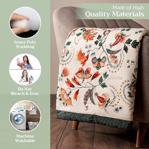 Maison d' Hermine Throw Blanket for Couch Lightweight Soft (60''X80'') - color: 011 - Dalida, size: 60"x80"
