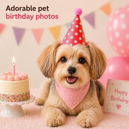 Vesil Mini Kids Birthday Party Hats, Assorted, DIY Assembly Required - color: Hats