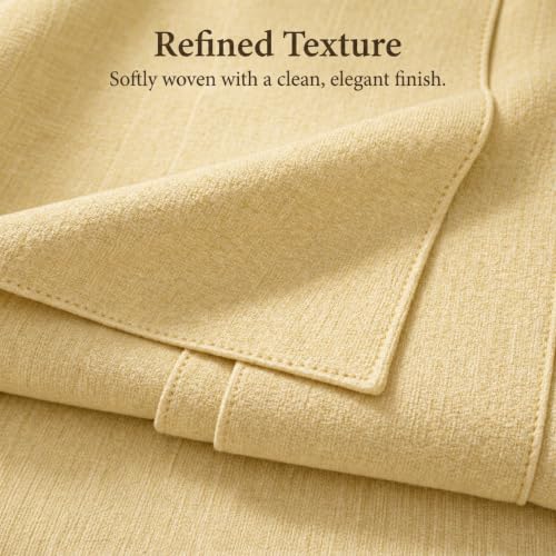Solid Bed Runner Set,2 Pillow Covers,Mustard Yellow,70.9x19.7in - color: Mustard Yellow, size: Twin/Twin XL