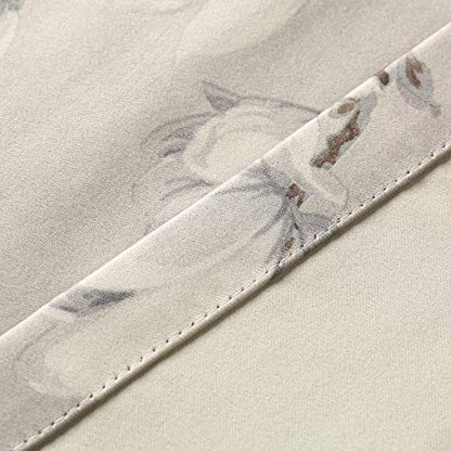 VOGOL Floral Room Darkening Curtains, Grommet Top, 60 x 106, 2 Panels - color: T001c2, size: 60"W x 106"L (Pack of 2)