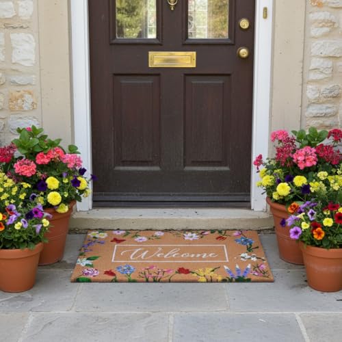 Calloway Mills Butterfly Garden Welcome Doormat (17 x 29) - color: Butterfly Garden Welcome, size: 1'5" x 2'5" (Rectangular)