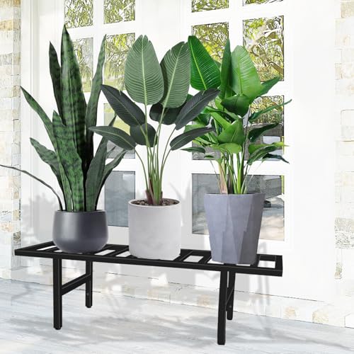 Plant Stand Indoor Outdoor, Heavy Duty Pedestal Stands 30''Lx9.8''Wx8''H - size: 1-tier