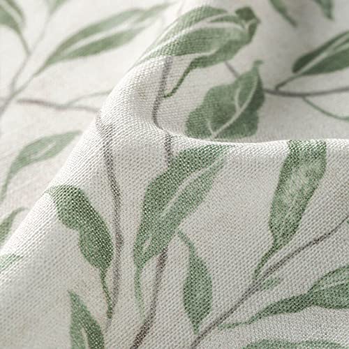 VOGOL Country Leaf Print Balloon Shade, 42 x 63, 1 Panel, Green - color: Green, size: 42"W x 63"L (Pack of 1)