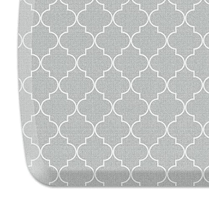 GelPro Elite Trellis Light Grey Kitchen Comfort Mat, 20" x 36 - color: Trellis Light Grey, size: 36"L x 20"W x 0.8"Th