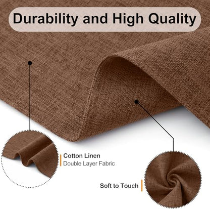 Homaxy Cloths Placemats for Dining Table Set of 4, 13" x 19", Brown - color: Brown, size: Placemats Set of 4