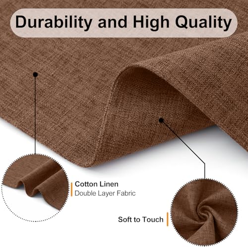 Homaxy Cloths Placemats for Dining Table Set of 6, 13" x 19", Brown - color: Brown, size: Placemats Set of 6