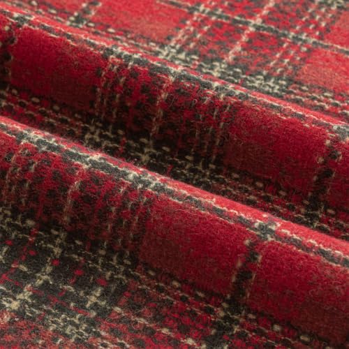 MIULEE Tartan Plaid Throw Pillow Covers Christmas 20x20 Inch Red - color: Red, size: 20" x 20" (Pack of 2)