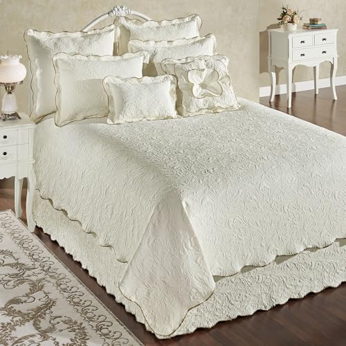 Touch of Class Vienna Light Cream Coverlet Set, King, 4 Pc Set