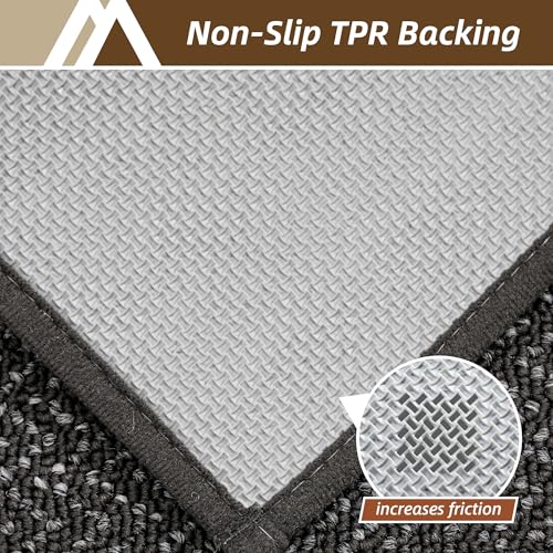 COSY HOMEER Hallway Runner Rugs Non-Slip Washable 2'7"x10' Dark Grey - color: Dark Grey, size: 2'7" x 10'