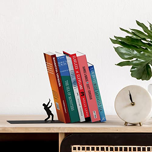 Artori Design Hidden Bookends for Shelves - Falling Book Ends - color: Falling Man