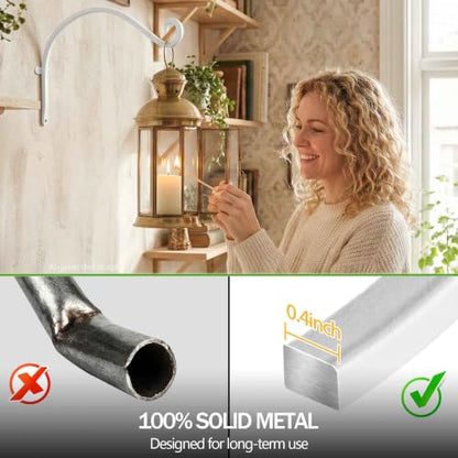 Heavy Duty Plant Bracket Outdoor: 12Inch 2 Pack Hanging Plant Hanger - size: 2W-12“2PCs