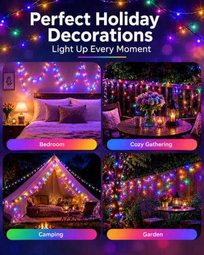 Fairy Lights Battery Operated 2Pack - Total 98FT 300LED String Lights - color: Multicolor