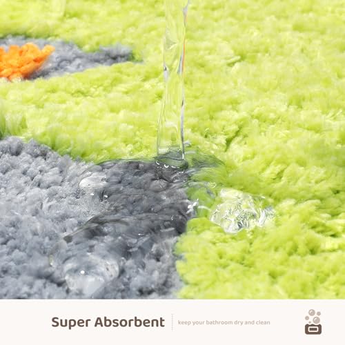 Molesun Dinosaur Bath Mat 20x31, Soft Absorbent Microfiber Bath Rugs - color: Dinosaur, size: 20" x 31"