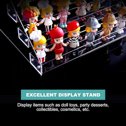 12in 4 Tier Acrylic Riser, Clear Display Organizer, Cupcake Stand & Shelves