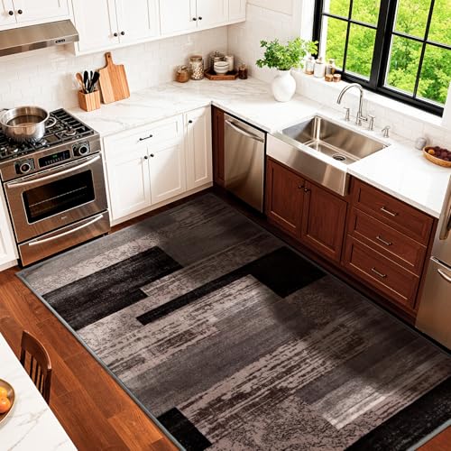 LIANLAM 3x5 Washable Area Rugs for Living Room and Bedroom(3x5,Chocolate) - color: Chocolate, size: 3' x 5' (Rectangular)