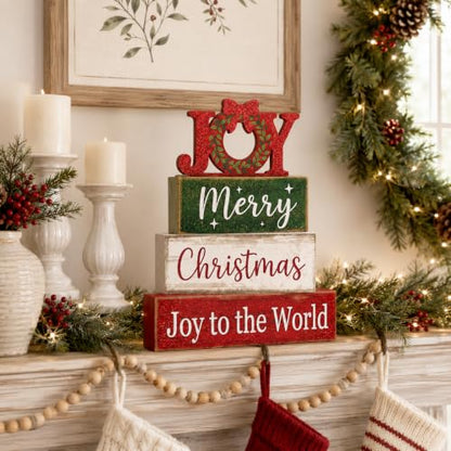 Christmas Decorations Indoor, Christmas JOY Weath Home Decor - style: JOY