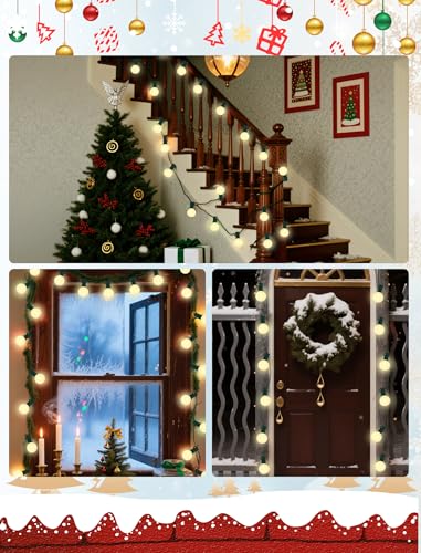25FT LED G40 Frosted White Outdoor String Lights 27 Shatterproof Globe Bulb - color: Frosted Green, size: 25Ft