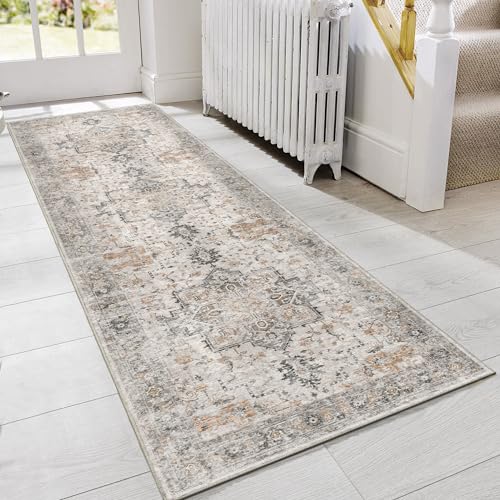 GENIMO 2x5 Washable Runner Rug Non Slip for Hallway, Light Taupe Brown - color: Light Taupe Brown, size: 2' x 5' (Runner)