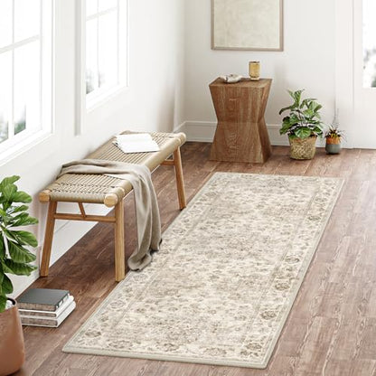 2'6x12 Beige Neutral Runner Rug - color: Neutral | Beige, size: 2'6" x 12' (Runner)