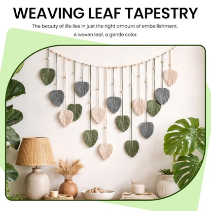 Boho Chic Rattan Wall Hanging Decor, Lightweight, Durable Polyester, Ideal for Bedroom & Living Room Boho Home Styling