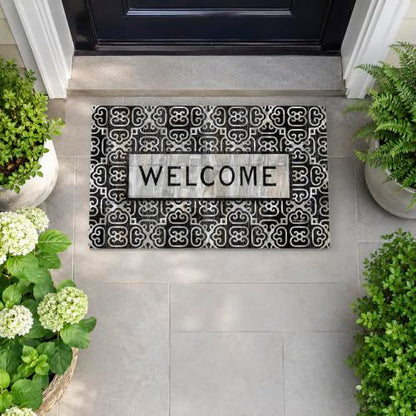 Stupell Industries Urban Farmhouse Welcome, 30 x 18 - color: Welcome Lettering Doormat