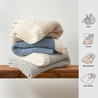 Snuggle Sac Twin XL Bed Blanket 66x90 inches, Super Soft Warm Beige Blankets for Bed, Living Room, Luxurious Microfiber Blanket Dupes, Heather Beige, 66x90 inches - color: Heather Beige, size: Twin-XL (66"x90")