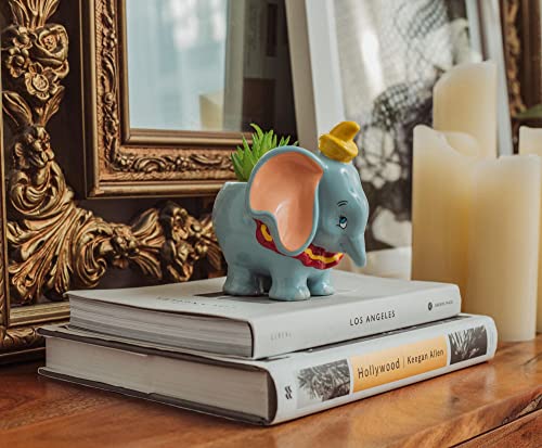 Silver Buffalo Disney Dumbo Standing Mini Ceramic Planter - color: Gray/Multi