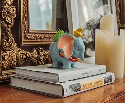 Silver Buffalo Disney Dumbo Standing Mini Ceramic Planter - color: Gray/Multi
