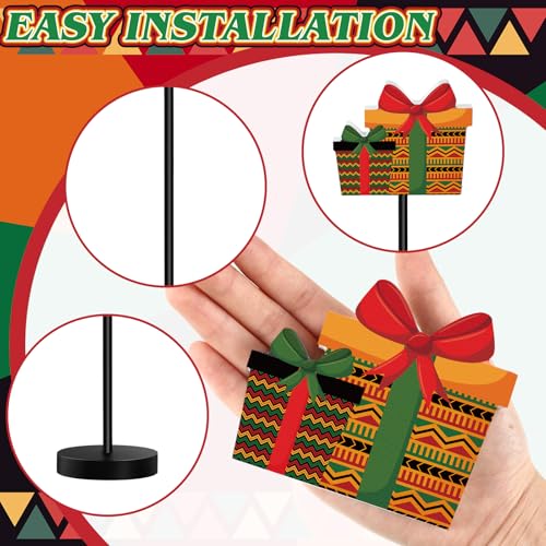 DoubleFill 6 Pcs Kwanzaa Decoration for Home Table Centerpieces - style: Kwanzaa
