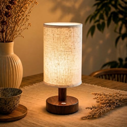 Mini Cordless Bedside Lamp, Touch Rechargeable LED Night Light