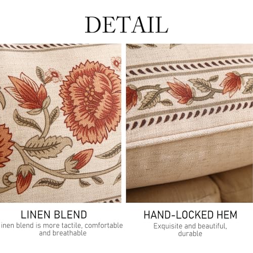 ISAENNE Designer French Rectangle Throw Pillow Cover,Set of 2,20"x12" - color: Albano C, size: 20" x 12" (Pack of 2)